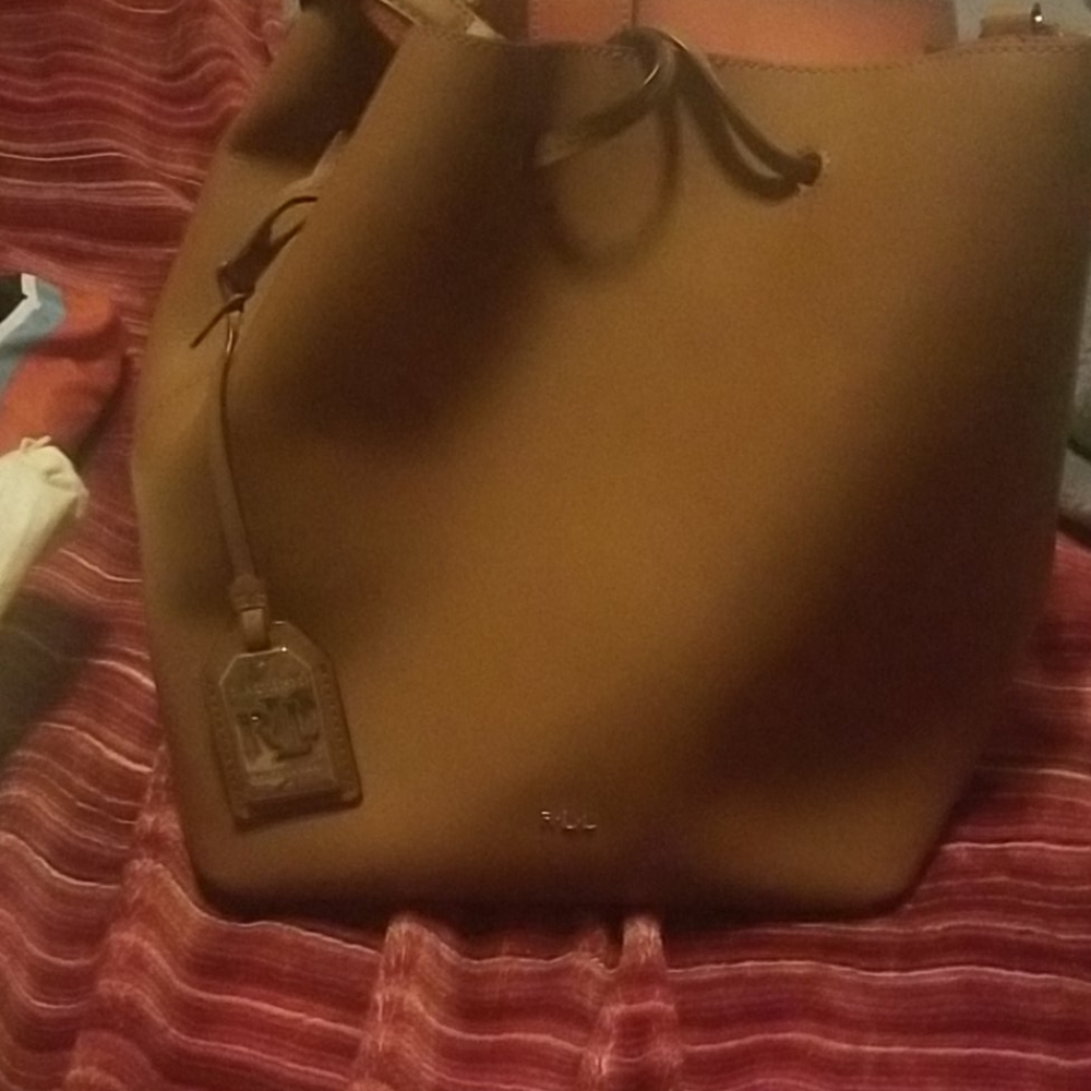 Ralph Lauren dryden debby Leather drawstring